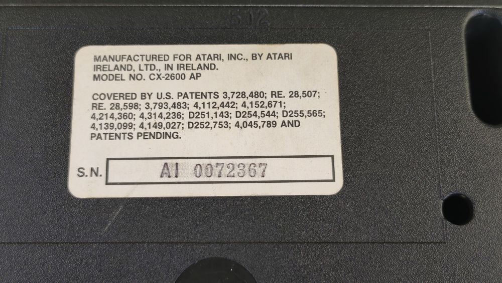 Atari 2600 Made in Ireland