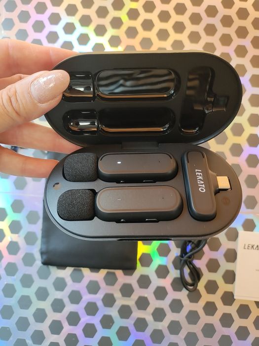 Bezprzewodowy mini mikrofon zestaw