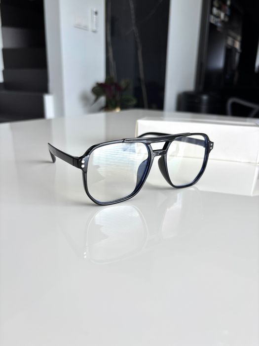 Nowe Okulary „kujonki” Czarne