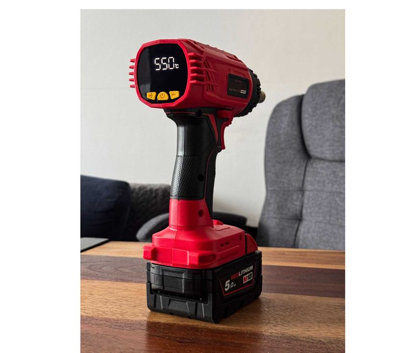 Mocna Opalarka 550 Stopni Sterowanie Cyfrowe na Baterie MILWAUKEE M18