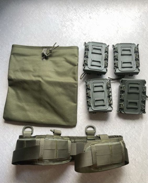 Pas wojskowy 4 ladownice i worek