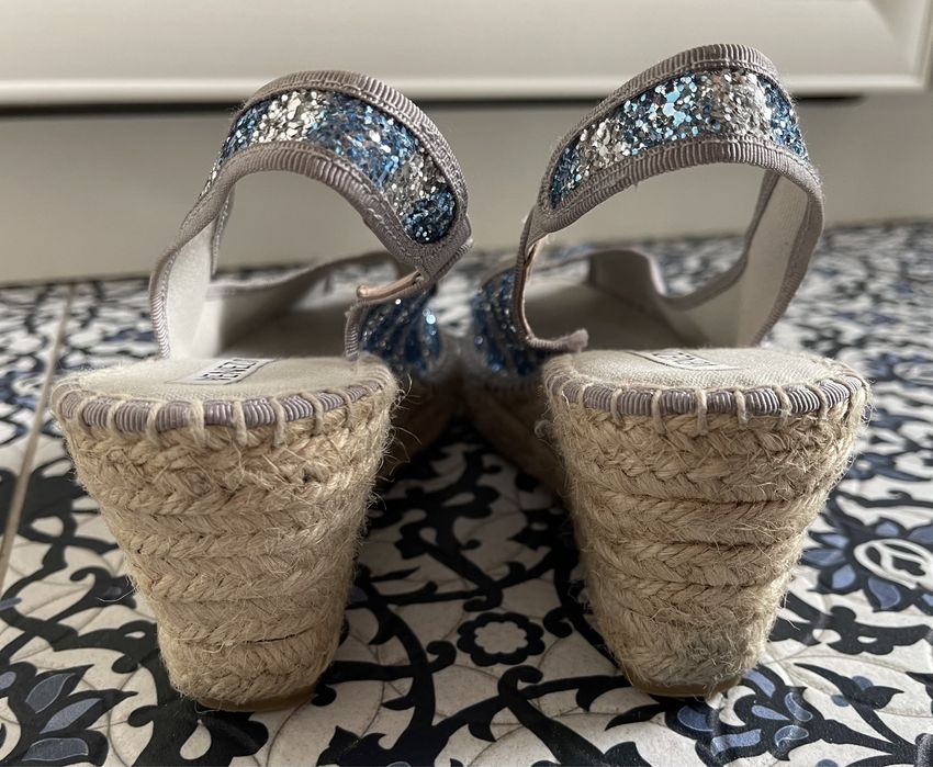 Venezia espadryle koturny sandały 39