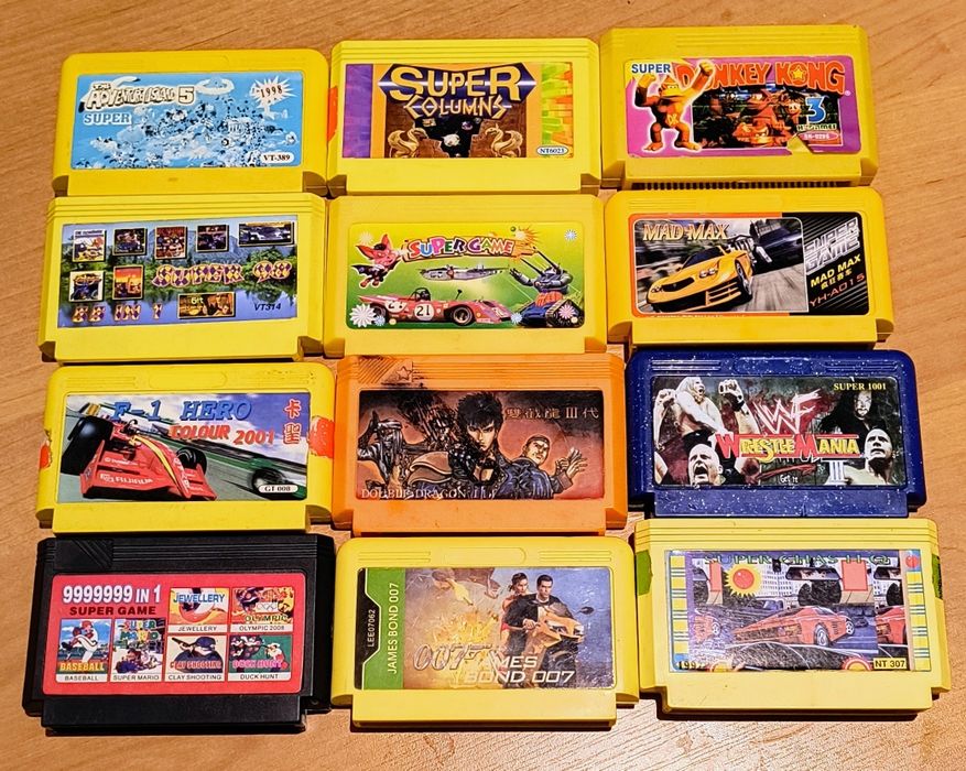 Kartridże na Pegazusa Nintendo