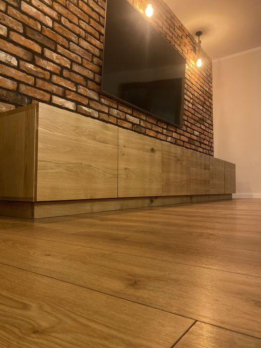Szafka rtv dębowa , komoda dąb , meble loft