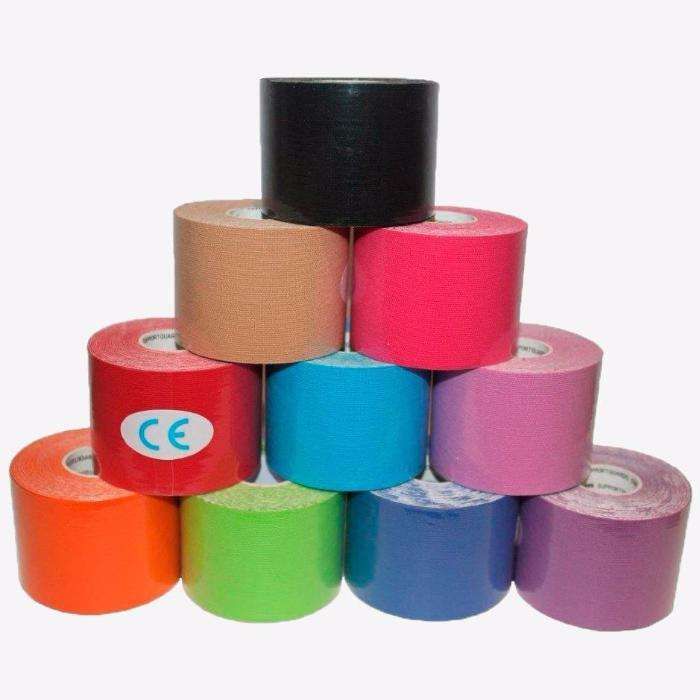 bandas tape Kinesio cinesiologia fitas adesivas - para desportistas