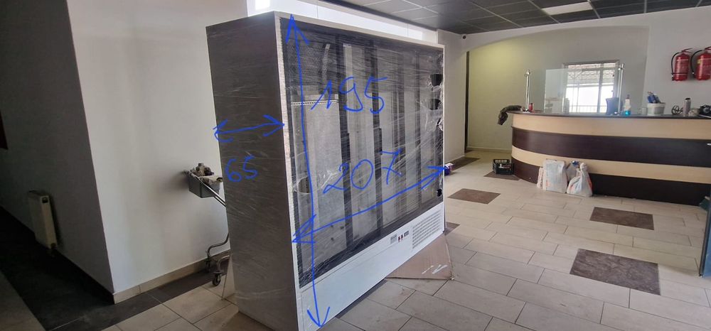 Lodówka chłodziarka drzwi przesuwne