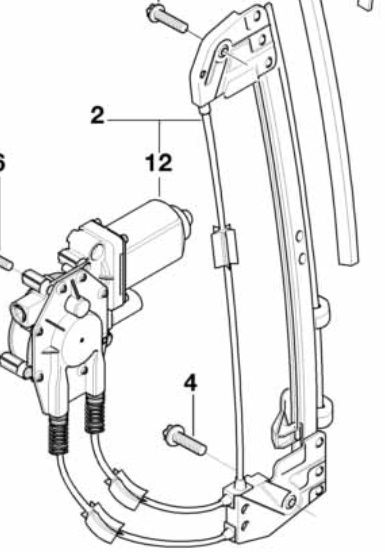 Motor vidro BMW E39 (traseiro direito)