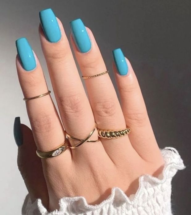 Tipsy żelowe turkus trumienka