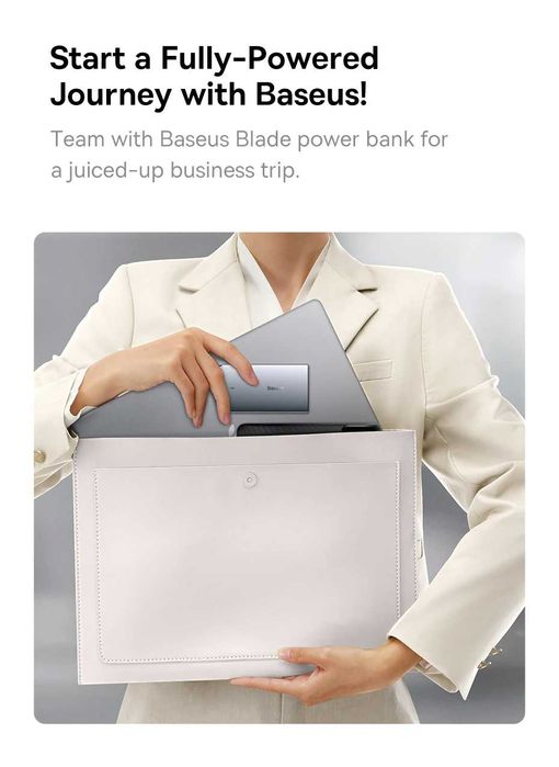 Зарядний пристрій BASEUS 65W GaN5 Pro Ultra-Slim C+U (CCGAN65S5-OE)