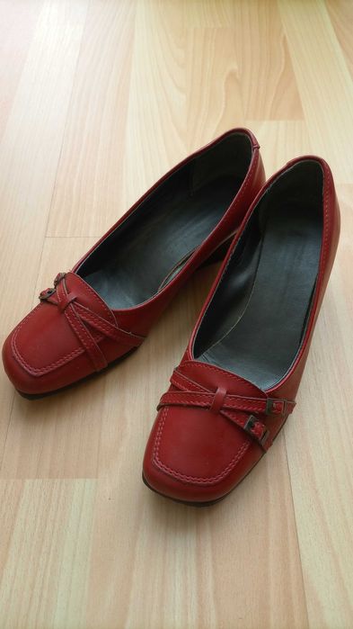 Sapatos Vermelhos salto cunha 4,5 cm - Tamanho 37