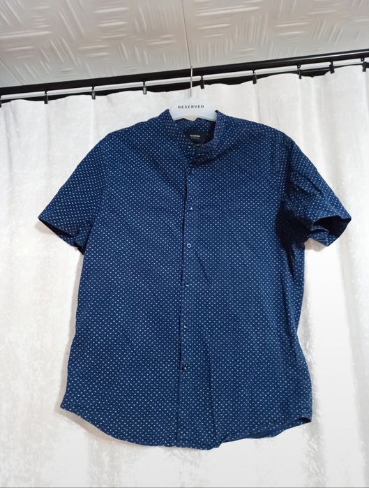 Koszula męska z krótkim rękawem Reserved ze wzorkiem