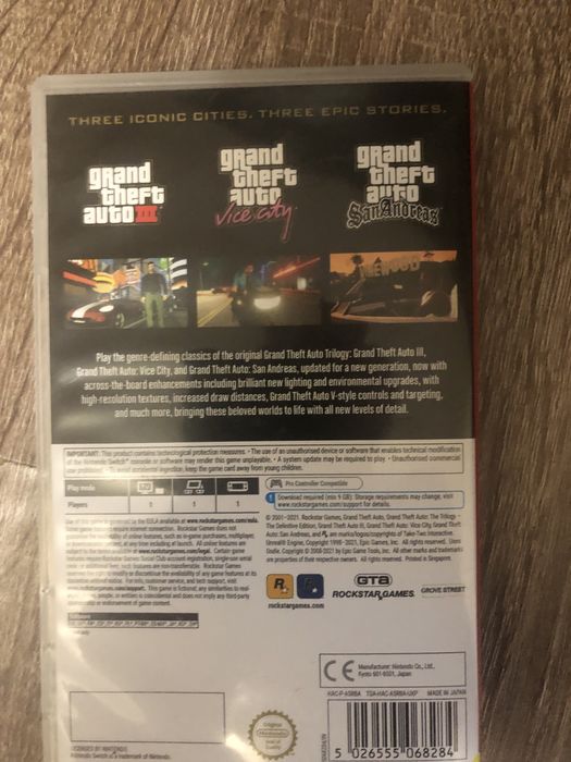 Gta swich трилогія