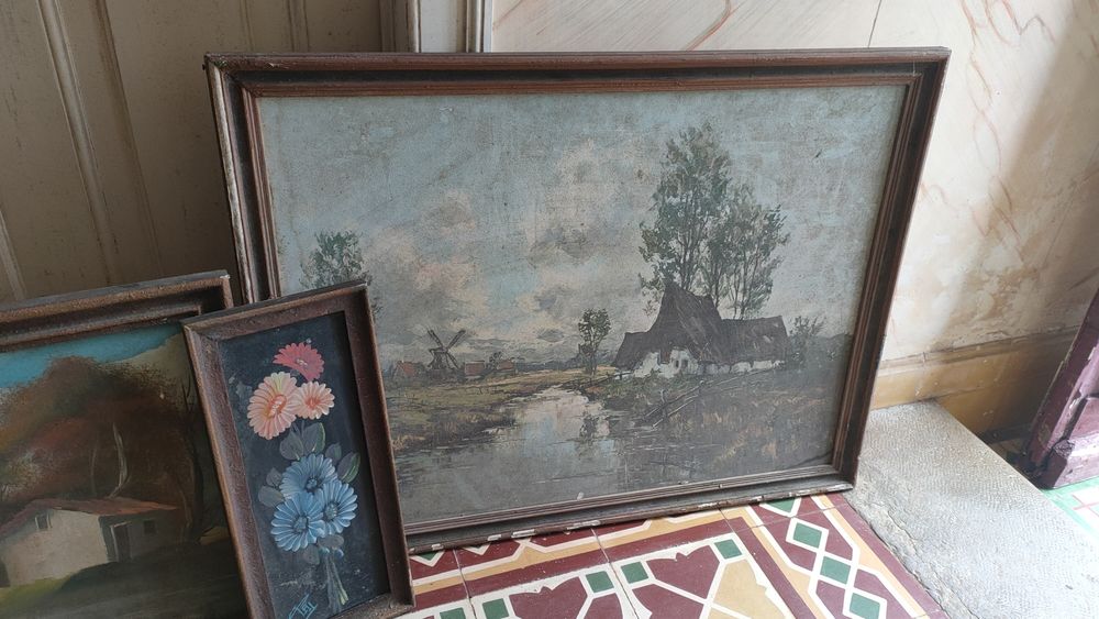 Quadros pintados à mão