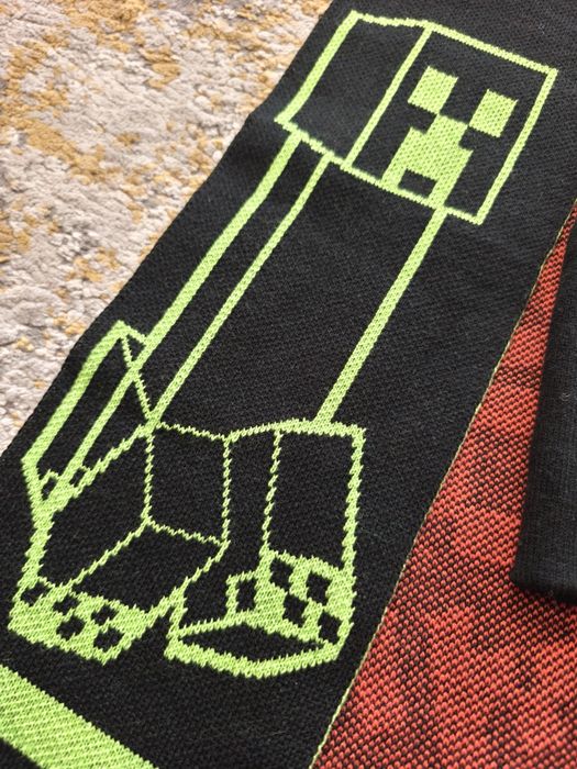 Cachecol, gorro e luvas Minecraft criança