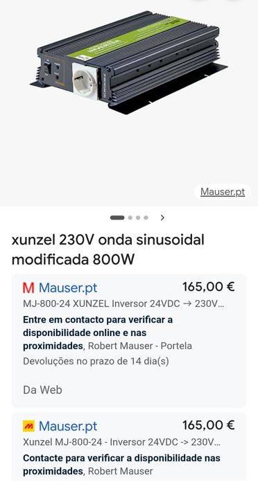 Xunzel Inversor 24v DC para 230v AC