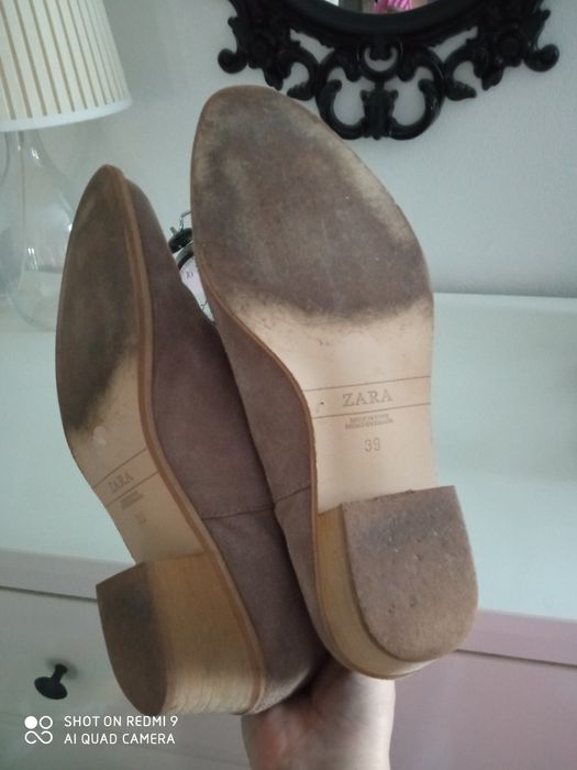 Botki zamsz Zara 39 Warszawa Mokotów