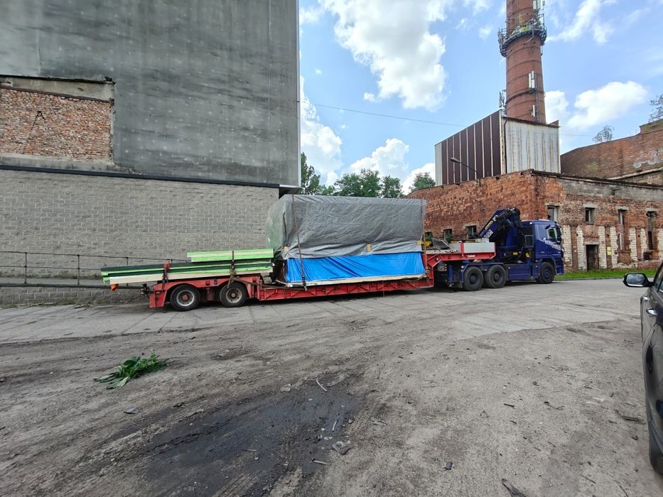 HDS 40 T 36 m usługi dźwigowe transportowe niskopodwoziowe platforma