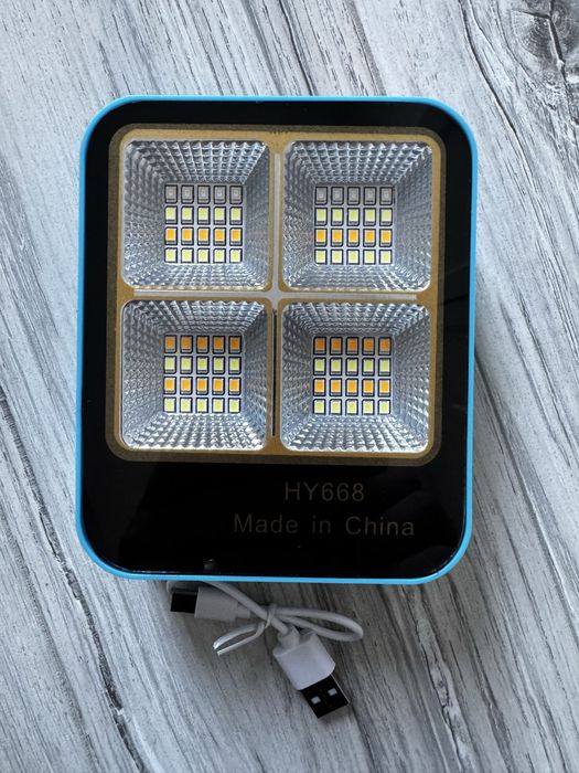 Lampa Solarna Halogen 80w Przenośny LED Powerbank