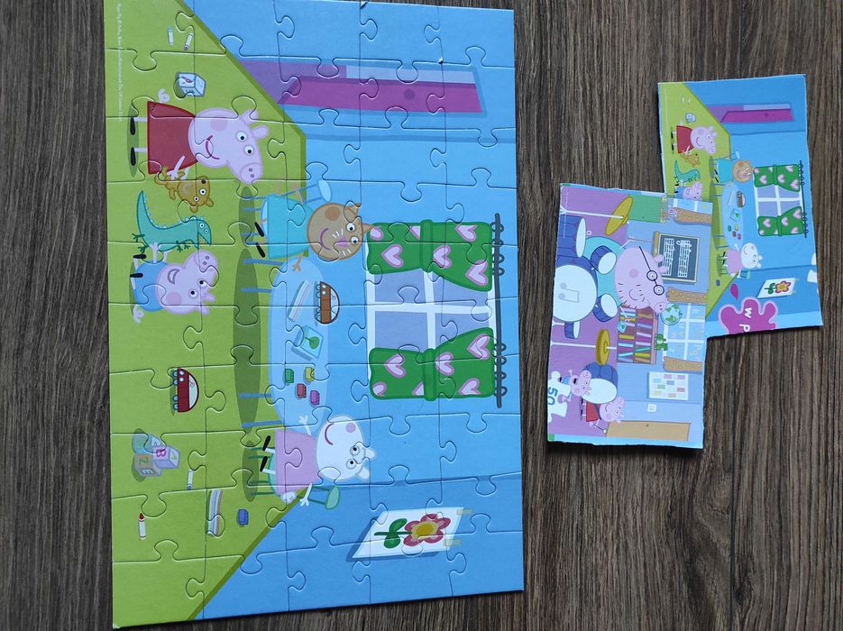 Zestaw puzzle i gra świnka Peppa