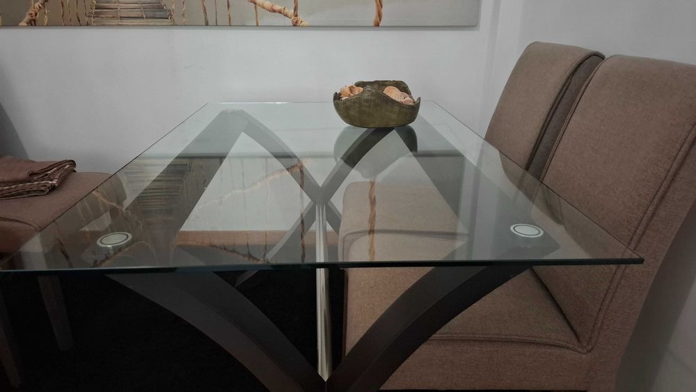 Tampo de mesa em vidro temperado