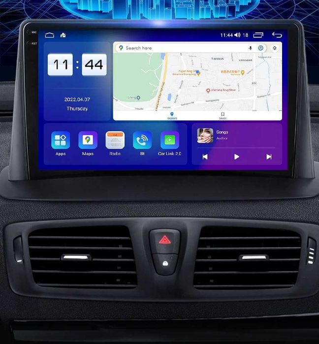 Магнитола андроїд для Renault Megane 3 9 дюймів, CarPlay