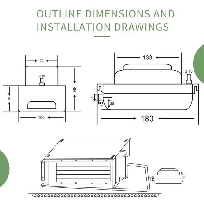 Bomba de drenagem 100L H Fluxo Tanque 500ml automática