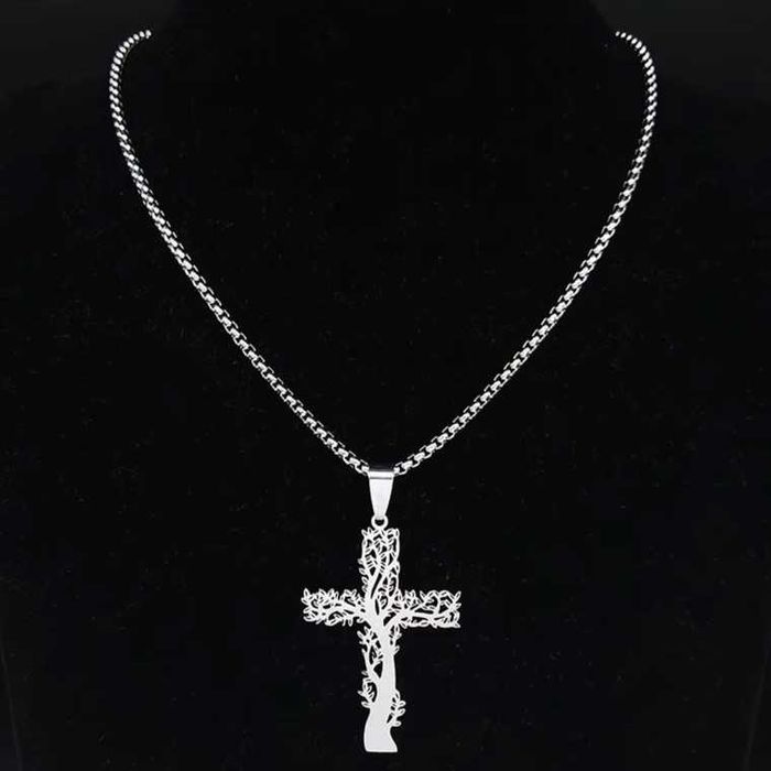 Łańcuszek 60cm+Krzyżyk Drzewko. Gratis!:) Promocja !:)