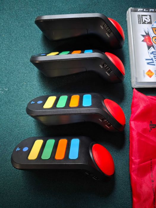 Buzzery Brzęczki Buzz Komplet Playstation 3 PS3