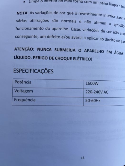 Mini Forno ETH38 – Como Novo