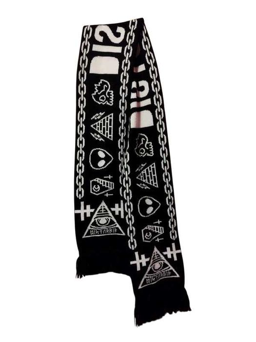 Szalik DISTURBIA goth trumna alternative dollskill killstar