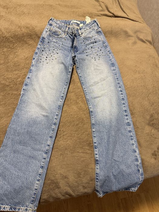 Джинси зі стразам zara