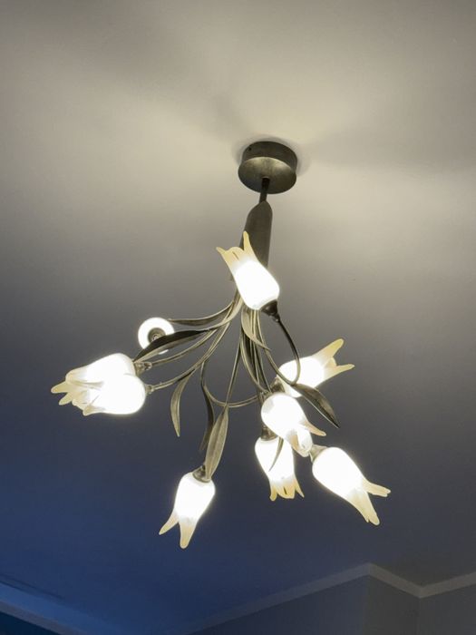 Lampa sufitowa na 9 kloszy