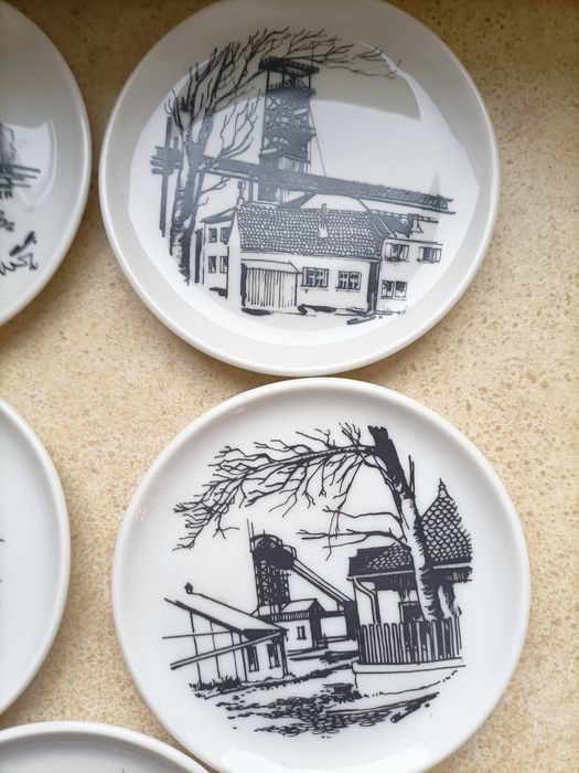 Szyby górnicze. Talerzyki ścienne