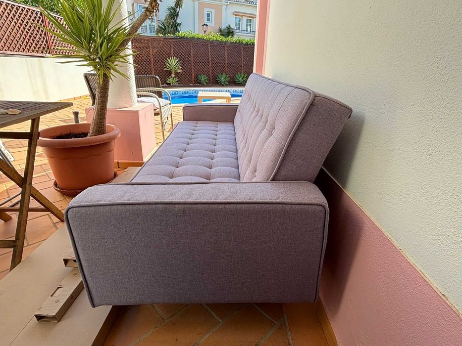 Sofa-cama, 3 lugares com transporte gratuito áte 40km