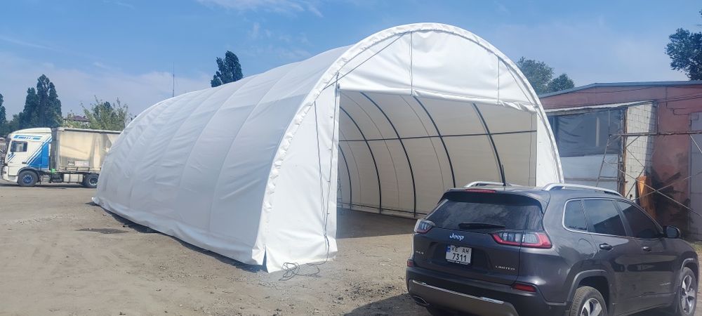 Тентовий ангар 16*10*5 метрів, склад, тимчасове приміщення.