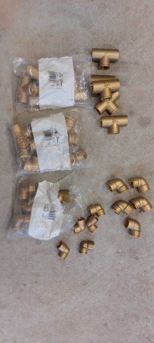 Trójnik 28x3/4x28 Kolano 28x1 Kolano 28x1/2 Kolano 28x3/4 do lutu