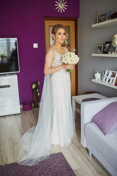 Suknia ślubna Rybka roz 36 ecru