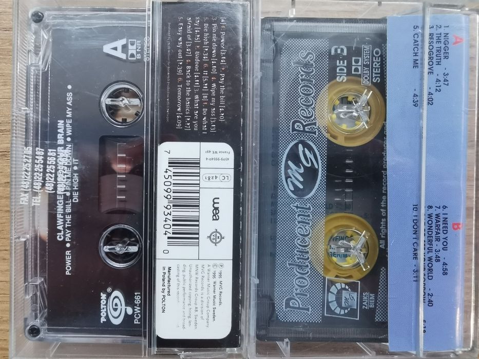 KASETY Clawfinger - Deaf Dumb Blind oraz Use Your Brain