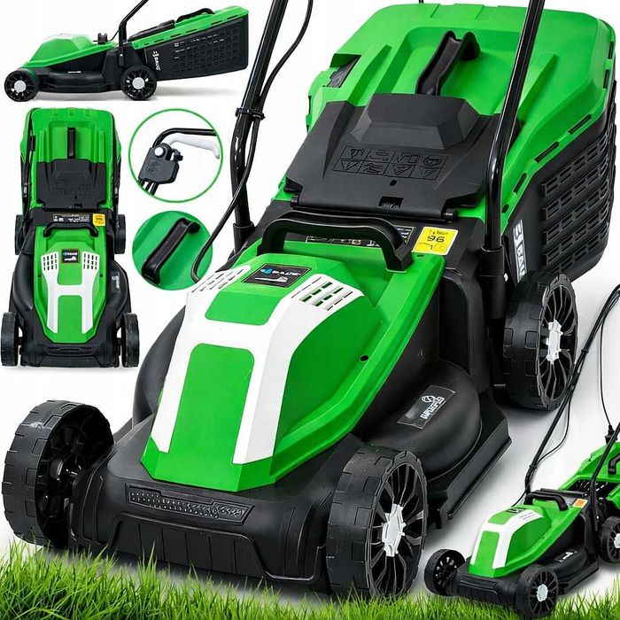 KOSIARKA ELEKTRYCZNA DO Trawy Z Regulacją Lekka Mocna Kosz 32L 1300W