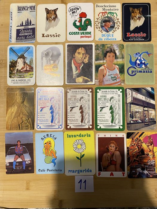 Lote de 2500 calendarios anos 80, 90, 00, 10