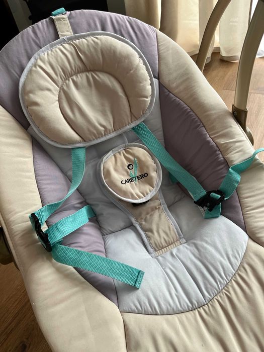 Bujaczek huśtawka Caretero Loop stan idealny, komplet, dla niemowląt