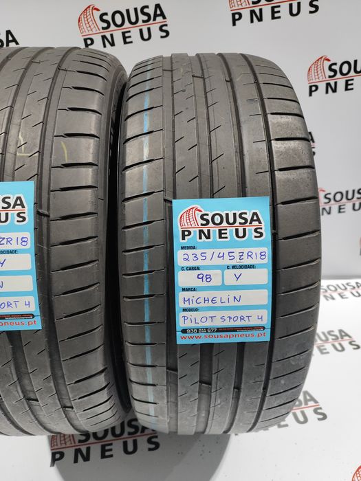 2 pneus semi novos 235-45ZR18
