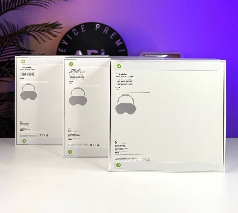Навушники Apple AirPods Max 2 (2026 gen) + Гарантія + Шумодав + Гіроскоп + Анімація (Чорний, Срібний, Фіолетовий, Синій )