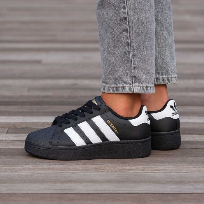 Кросівки Adidas Superstar Platform Black premium