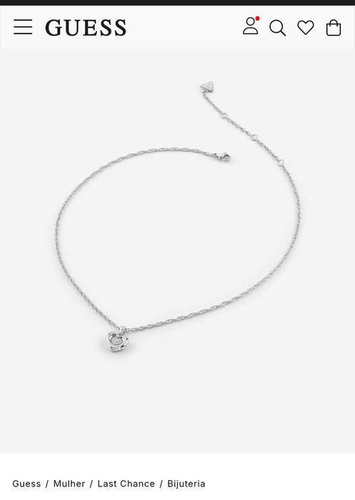 Colar guess prateado