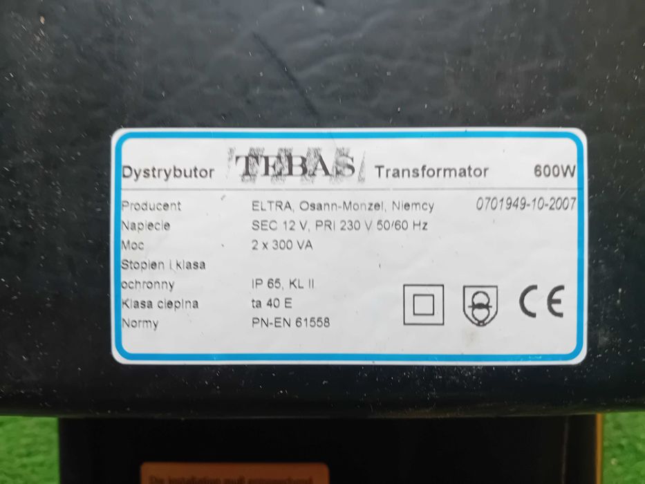 Transformator do lamp basenowych 2x300W