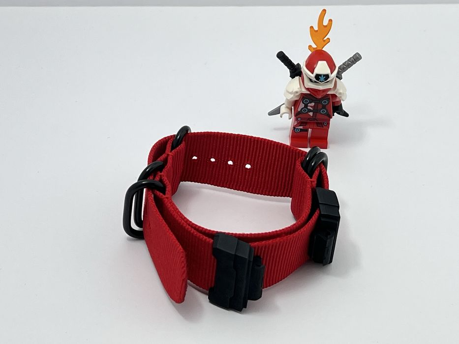 Pasek Nylon CZERWONY Casio G-SHOCK GA-100 GA-110 GA-120 GA-140 DW-5600