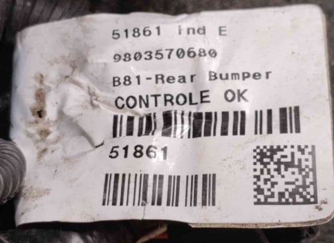 Cablagem Sensor Parking 9803570680 - CITROËN DS5