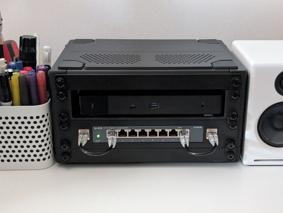 модульна 10" серверна стійка (mini rack) 1U–4U для HomeLab / мережевог