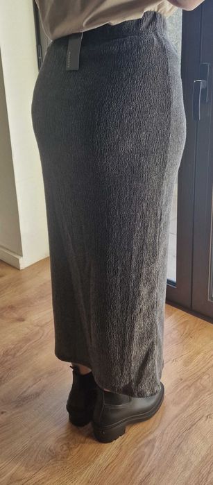 Saia Midi Cinza Parfois - Nova com Etiqueta